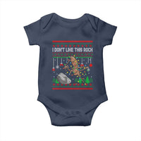 Christmas Marcus The Worm Meme Baby Onesie I Dont Like This Rock Brainrot Funny Ugly Xmas - Wonder Print Shop