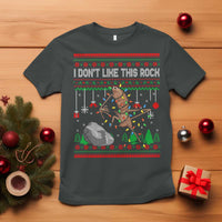 Christmas Marcus The Worm Meme T Shirt I Dont Like This Rock Brainrot Funny Ugly Xmas - Wonder Print Shop
