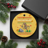 Christmas Marcus The Worm Meme Ceramic Ornament I Dont Like This Rock Brainrot Funny Ugly Xmas - Wonder Print Shop