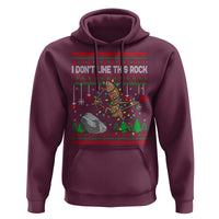 Christmas Marcus The Worm Meme Hoodie I Dont Like This Rock Brainrot Funny Ugly Xmas - Wonder Print Shop