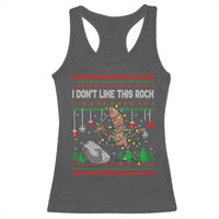 Christmas Marcus The Worm Meme Racerback Tank Top I Dont Like This Rock Brainrot Funny Ugly Xmas - Wonder Print Shop
