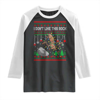Christmas Marcus The Worm Meme Raglan Shirt I Dont Like This Rock Brainrot Funny Ugly Xmas - Wonder Print Shop