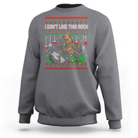 Christmas Marcus The Worm Meme Sweatshirt I Dont Like This Rock Brainrot Funny Ugly Xmas - Wonder Print Shop