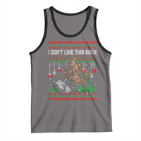 Christmas Marcus The Worm Meme Tank Top I Dont Like This Rock Brainrot Funny Ugly Xmas - Wonder Print Shop