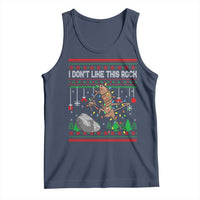 Christmas Marcus The Worm Meme Tank Top I Dont Like This Rock Brainrot Funny Ugly Xmas - Wonder Print Shop