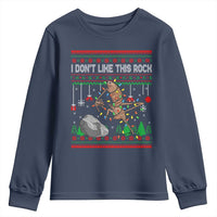 Christmas Marcus The Worm Meme Youth Sweatshirt I Dont Like This Rock Brainrot Funny Ugly Xmas - Wonder Print Shop