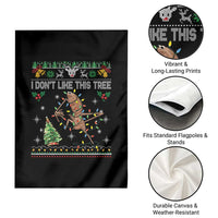 Marcus The Worm Christmas Meme Garden Flag I Dont Like This Tree Brainrot Funny Ugly Xmas - Wonder Print Shop