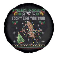 Marcus The Worm Christmas Meme Spare Tire Cover I Dont Like This Tree Brainrot Funny Ugly Xmas - Wonder Print Shop