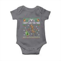 Marcus The Worm Christmas Meme Baby Onesie I Dont Like This Tree Brainrot Funny Ugly Xmas - Wonder Print Shop