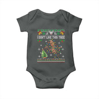 Marcus The Worm Christmas Meme Baby Onesie I Dont Like This Tree Brainrot Funny Ugly Xmas - Wonder Print Shop