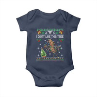 Marcus The Worm Christmas Meme Baby Onesie I Dont Like This Tree Brainrot Funny Ugly Xmas - Wonder Print Shop