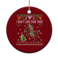 Marcus The Worm Christmas Meme Ceramic Ornament I Dont Like This Tree Brainrot Funny Ugly Xmas - Wonder Print Shop