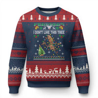 Marcus The Worm Xmas Meme Ugly Christmas Sweater I Dont Like This Tree Brainrot Funny Ugly Xmas - Wonder Print Shop