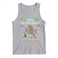 Marcus The Worm Christmas Meme Tank Top I Dont Like This Tree Brainrot Funny Ugly Xmas - Wonder Print Shop