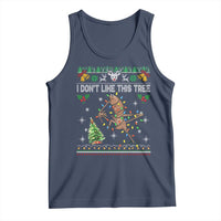Marcus The Worm Christmas Meme Tank Top I Dont Like This Tree Brainrot Funny Ugly Xmas - Wonder Print Shop