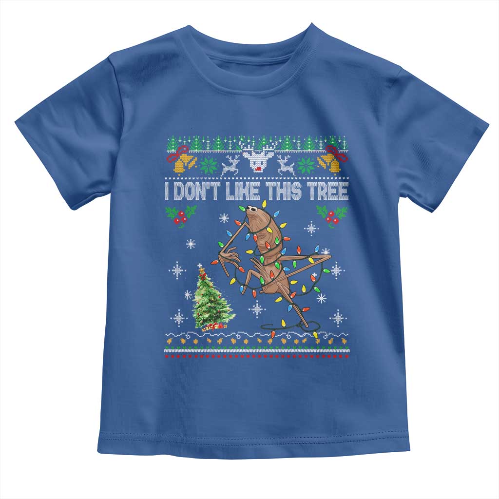 Marcus The Worm Christmas Meme Toddler T Shirt I Dont Like This Tree Brainrot Funny Ugly Xmas - Wonder Print Shop