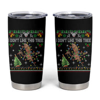 Marcus The Worm Christmas Meme Tumbler Cup I Dont Like This Tree Brainrot Funny Ugly Xmas - Wonder Print Shop
