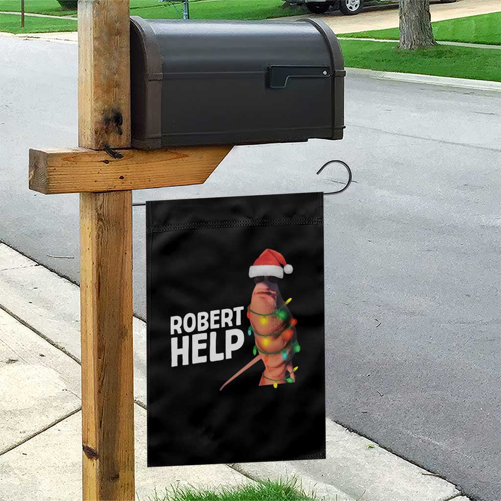 Marcus The Worm Christmas Garden Flag Robert Help Internet Weirdcore Brainrot Humor - Wonder Print Shop