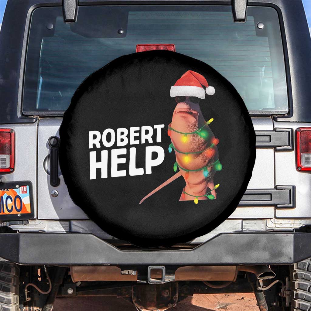 Marcus The Worm Christmas Spare Tire Cover Robert Help Internet Weirdcore Brainrot Humor - Wonder Print Shop