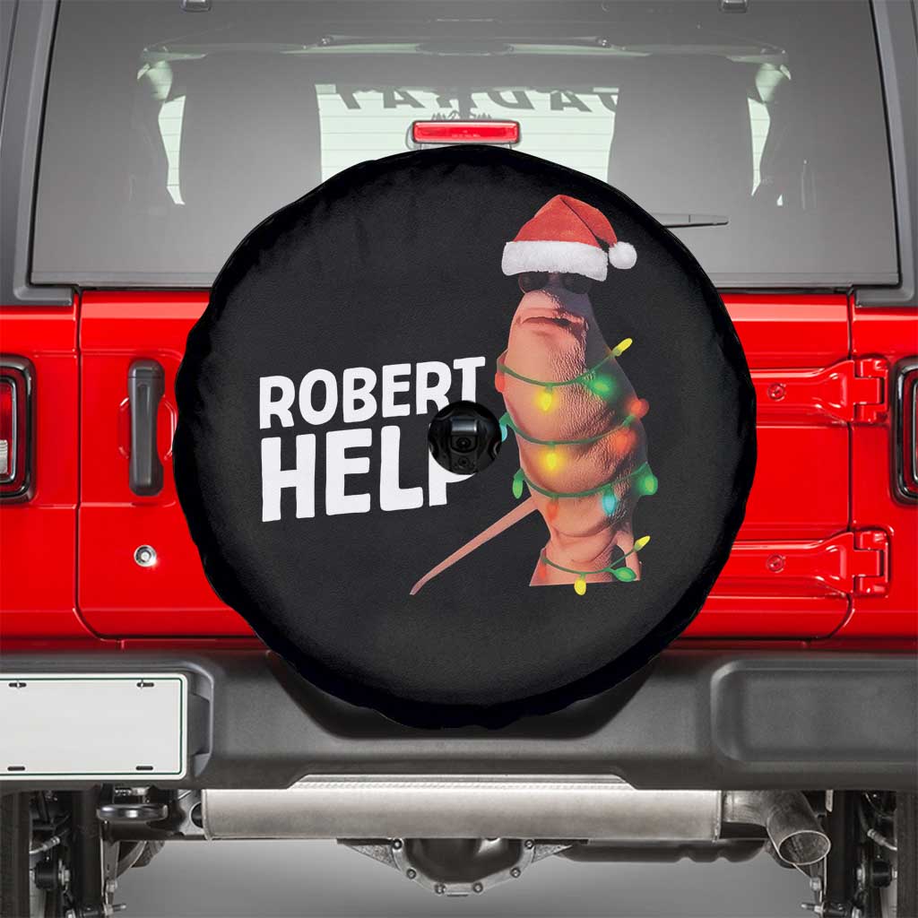 Marcus The Worm Christmas Spare Tire Cover Robert Help Internet Weirdcore Brainrot Humor - Wonder Print Shop