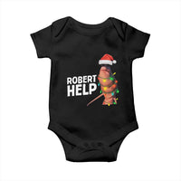 Marcus The Worm Christmas Baby Onesie Robert Help Internet Weirdcore Brainrot Humor - Wonder Print Shop