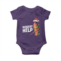 Marcus The Worm Christmas Baby Onesie Robert Help Internet Weirdcore Brainrot Humor - Wonder Print Shop