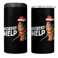 Marcus The Worm Christmas 4 in 1 Can Cooler Tumbler Robert Help Internet Weirdcore Brainrot Humor - Wonder Print Shop