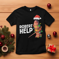 Marcus The Worm Christmas T Shirt Robert Help Internet Weirdcore Brainrot Humor - Wonder Print Shop