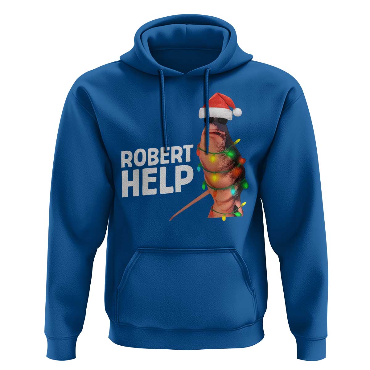 Marcus The Worm Christmas Hoodie Robert Help Internet Weirdcore Brainrot Humor - Wonder Print Shop