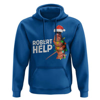 Marcus The Worm Christmas Hoodie Robert Help Internet Weirdcore Brainrot Humor - Wonder Print Shop