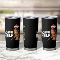 Marcus The Worm Christmas Tumbler Cup Robert Help Internet Weirdcore Brainrot Humor - Wonder Print Shop