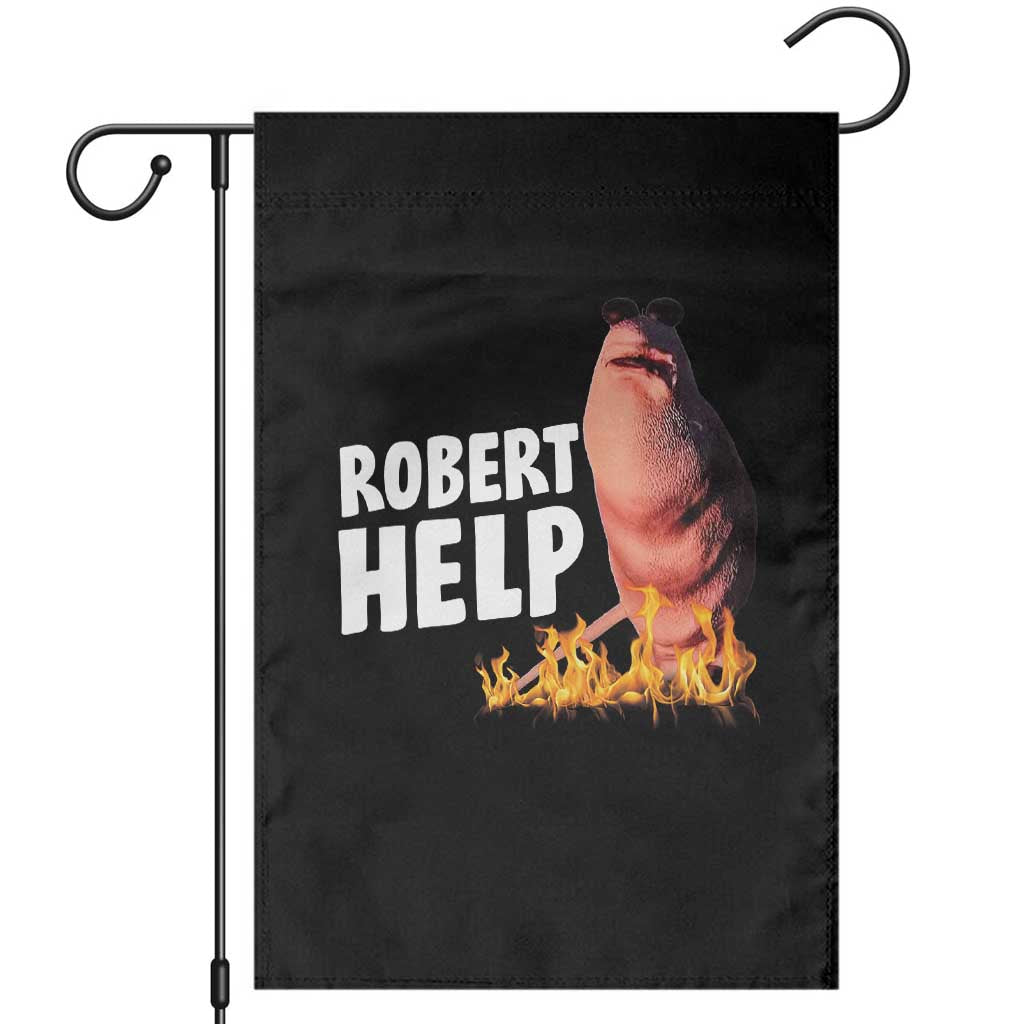 Marcus The Worm Garden Flag Funny Brainrot Meme Robert Help - Wonder Print Shop