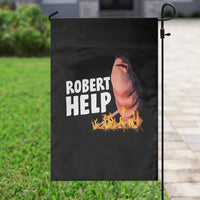 Marcus The Worm Garden Flag Funny Brainrot Meme Robert Help - Wonder Print Shop