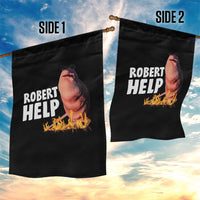 Marcus The Worm Garden Flag Funny Brainrot Meme Robert Help - Wonder Print Shop