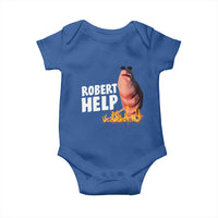Marcus The Worm Baby Onesie Funny Brainrot Meme Robert Help - Wonder Print Shop