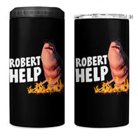 Marcus The Worm 4 in 1 Can Cooler Tumbler Funny Brainrot Meme Robert Help - Wonder Print Shop