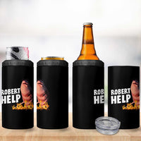 Marcus The Worm 4 in 1 Can Cooler Tumbler Funny Brainrot Meme Robert Help - Wonder Print Shop
