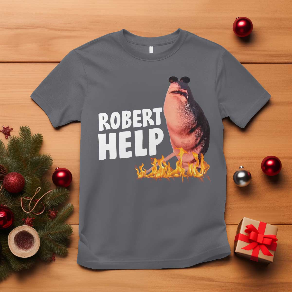 Marcus The Worm T Shirt Funny Brainrot Meme Robert Help - Wonder Print Shop
