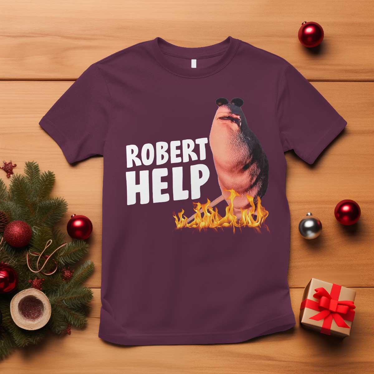 Marcus The Worm T Shirt Funny Brainrot Meme Robert Help - Wonder Print Shop