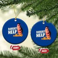 Marcus The Worm Ceramic Ornament Funny Brainrot Meme Robert Help - Wonder Print Shop
