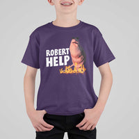 Marcus The Worm T Shirt For Kid Funny Brainrot Meme Robert Help - Wonder Print Shop
