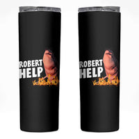 Marcus The Worm Skinny Tumbler Funny Brainrot Meme Robert Help - Wonder Print Shop