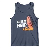 Marcus The Worm Tank Top Funny Brainrot Meme Robert Help - Wonder Print Shop