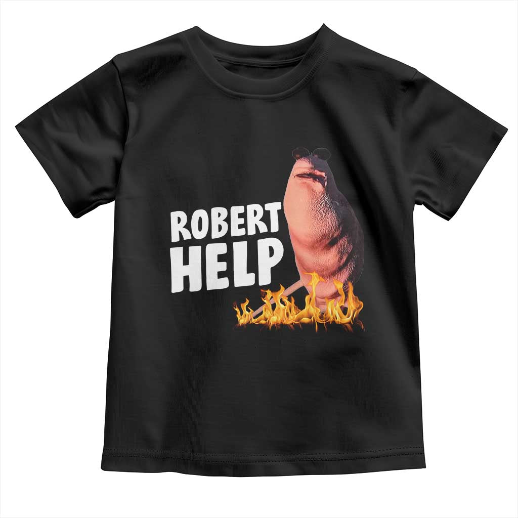Marcus The Worm Toddler T Shirt Funny Brainrot Meme Robert Help - Wonder Print Shop