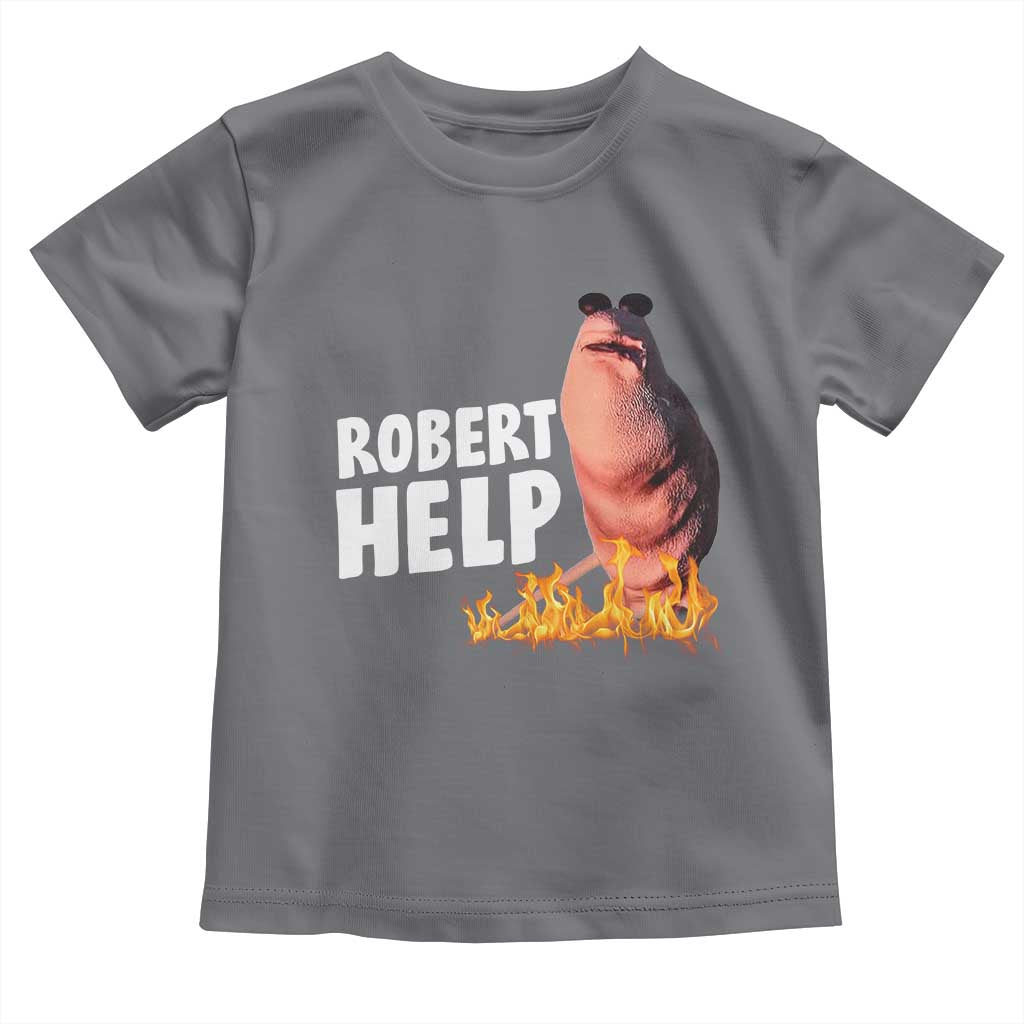 Marcus The Worm Toddler T Shirt Funny Brainrot Meme Robert Help - Wonder Print Shop
