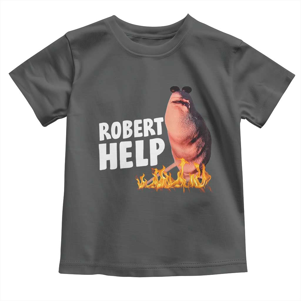 Marcus The Worm Toddler T Shirt Funny Brainrot Meme Robert Help - Wonder Print Shop