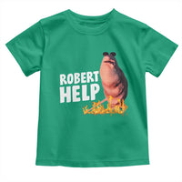 Marcus The Worm Toddler T Shirt Funny Brainrot Meme Robert Help - Wonder Print Shop