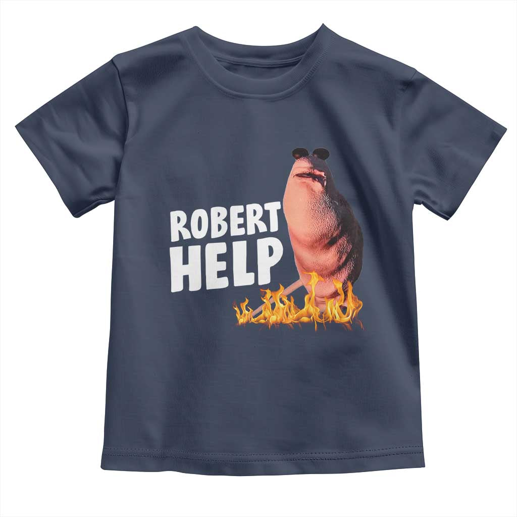 Marcus The Worm Toddler T Shirt Funny Brainrot Meme Robert Help - Wonder Print Shop
