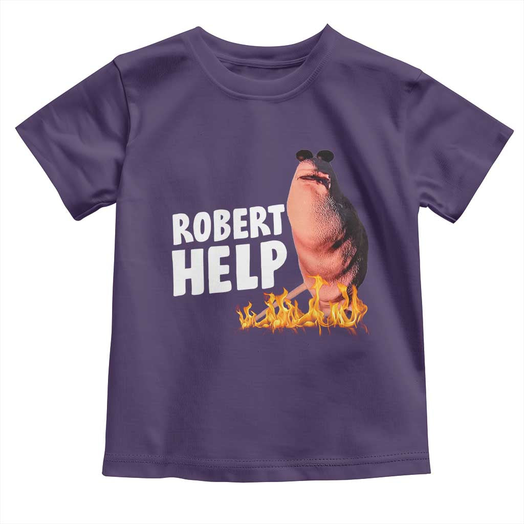 Marcus The Worm Toddler T Shirt Funny Brainrot Meme Robert Help - Wonder Print Shop