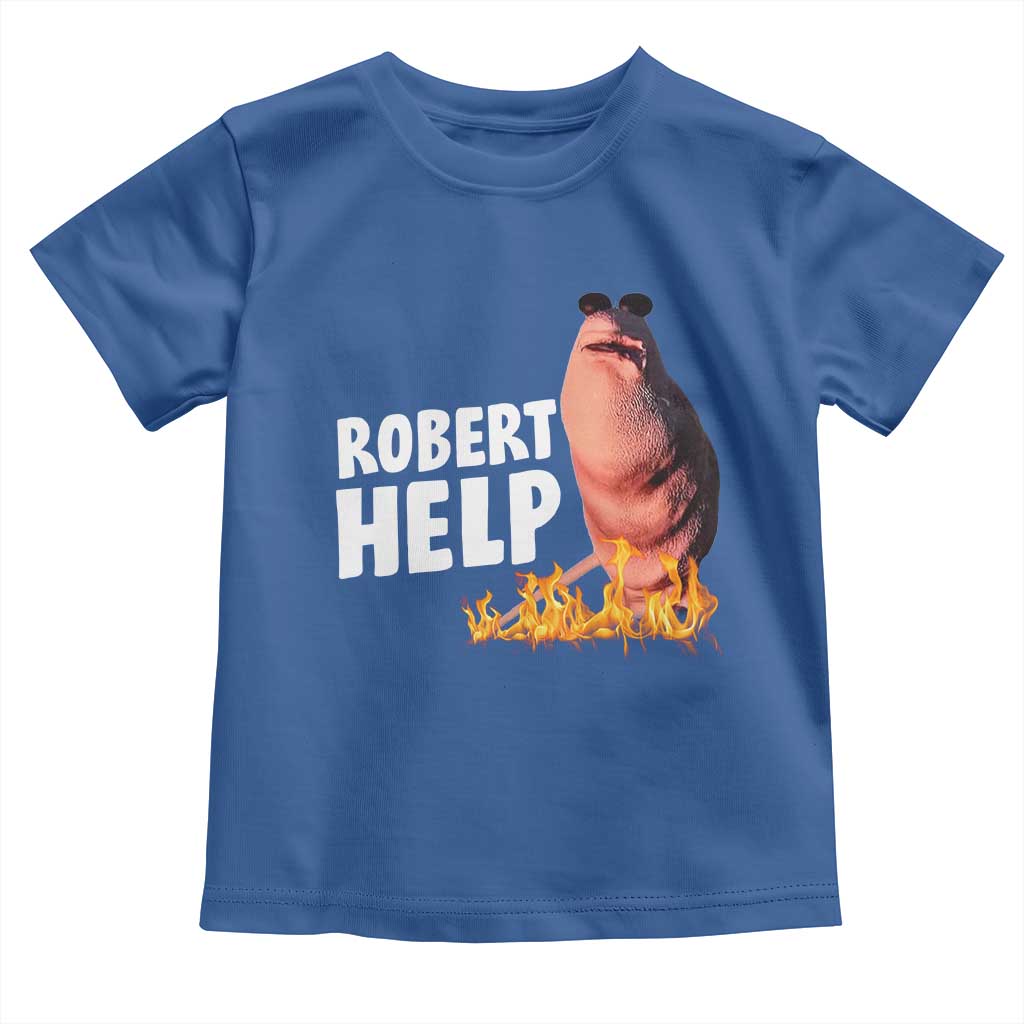 Marcus The Worm Toddler T Shirt Funny Brainrot Meme Robert Help - Wonder Print Shop